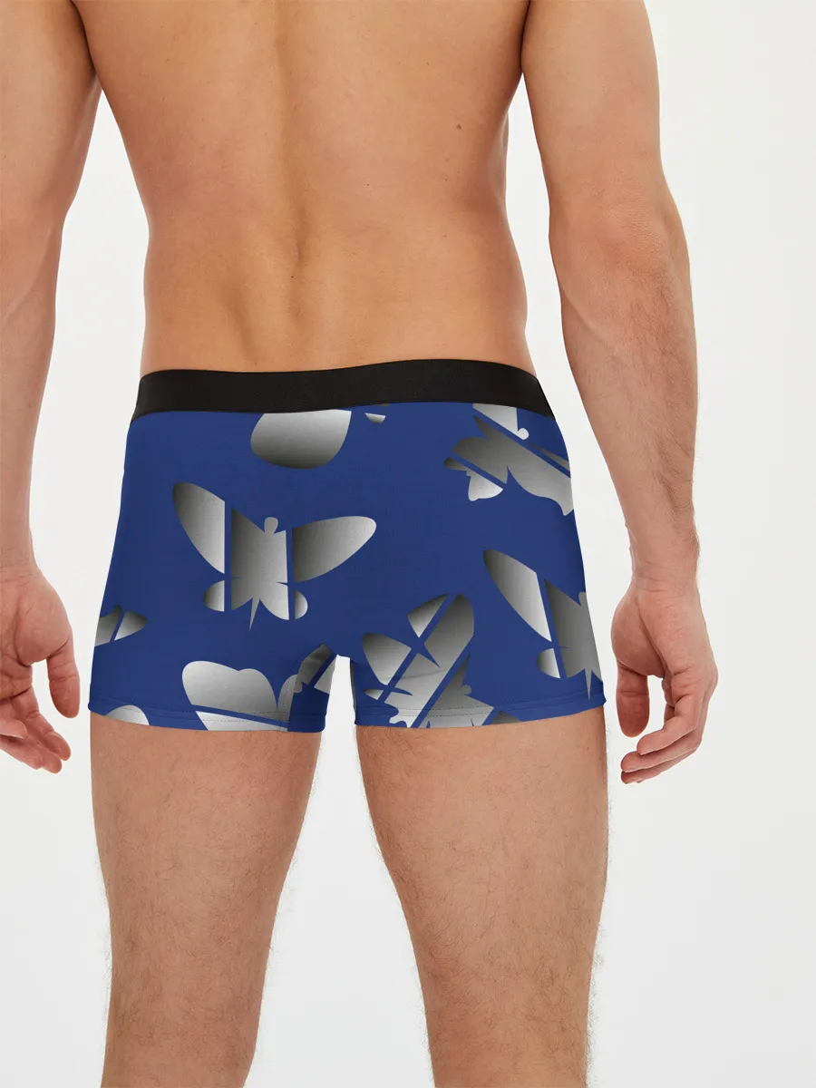 Мужские трусы боксеры / градиентные бабочки