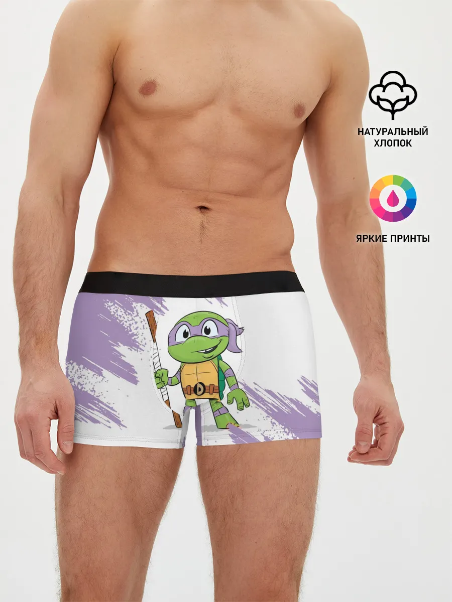 Мужские трусы боксеры / ЧЕРЕПАШКИ НИНДЗЯ - ДОНАТЕЛЛО