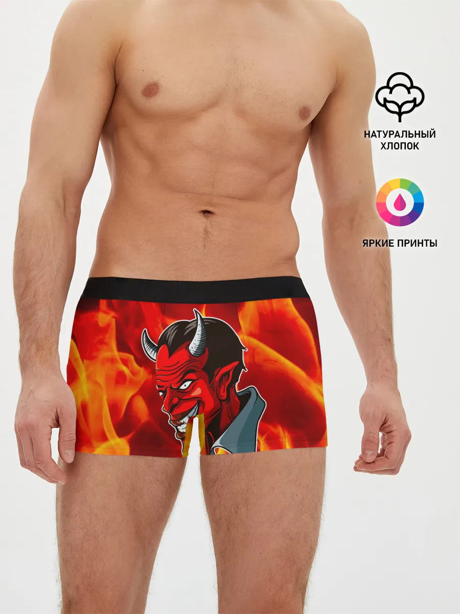 Мужские трусы боксеры / The devil is on fire