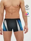 Мужские трусы боксеры / Хромированная 3D броня