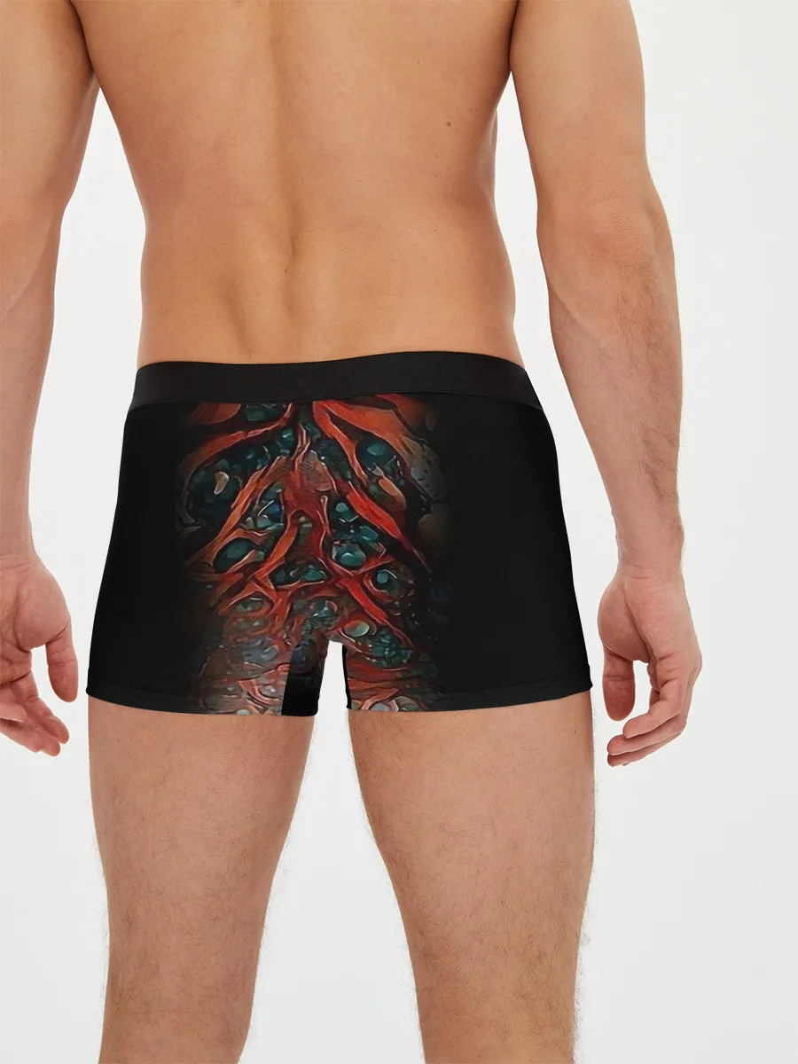 Мужские трусы боксеры / Цветной тигр