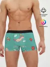 Мужские трусы боксеры / Единорог с мороженкой