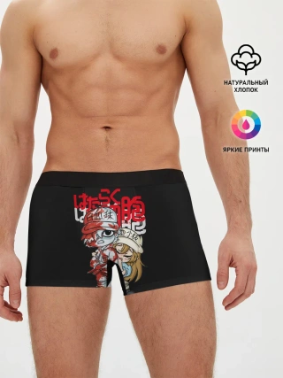 Мужские трусы боксеры / Клетки в крови