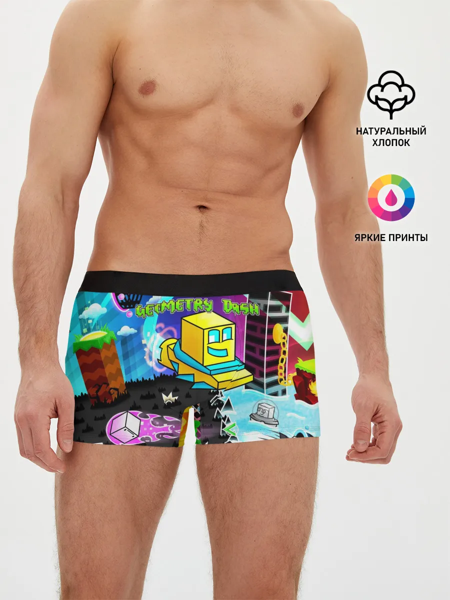 Мужские трусы боксеры / Geometry Dash