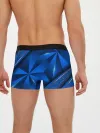 Мужские трусы боксеры / 3D абстрактные фигуры BLUE