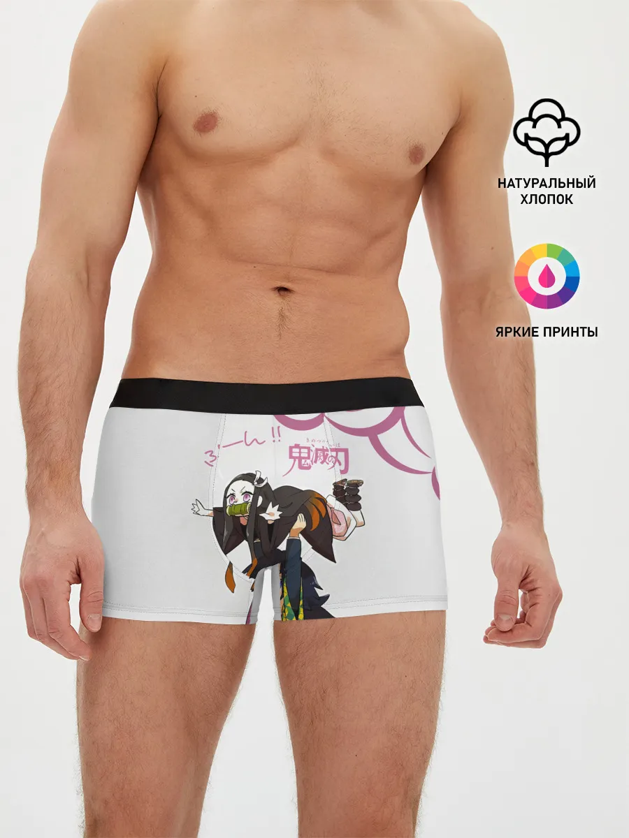 Мужские трусы боксеры / Гию и Незуко Kimetsu no Yaiba