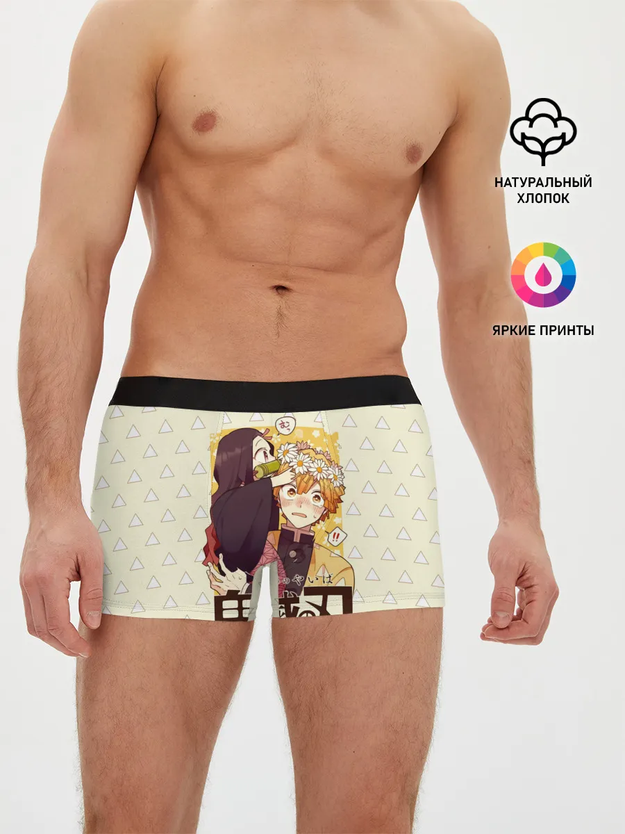 Мужские трусы боксеры / Незуко и Зеницу Kimetsu no Yai