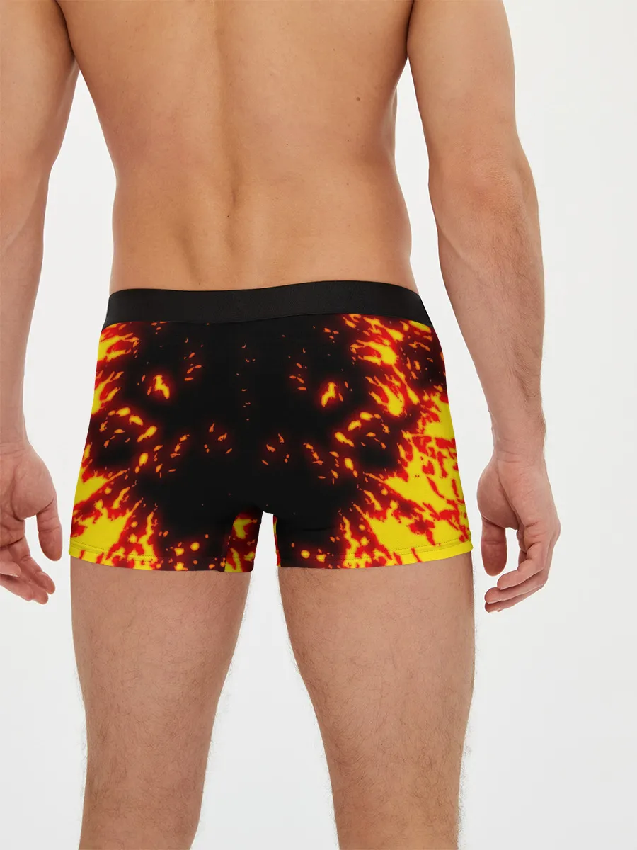 Мужские трусы боксеры / BITCOIN / БИТКОИН / ОГОНЬ