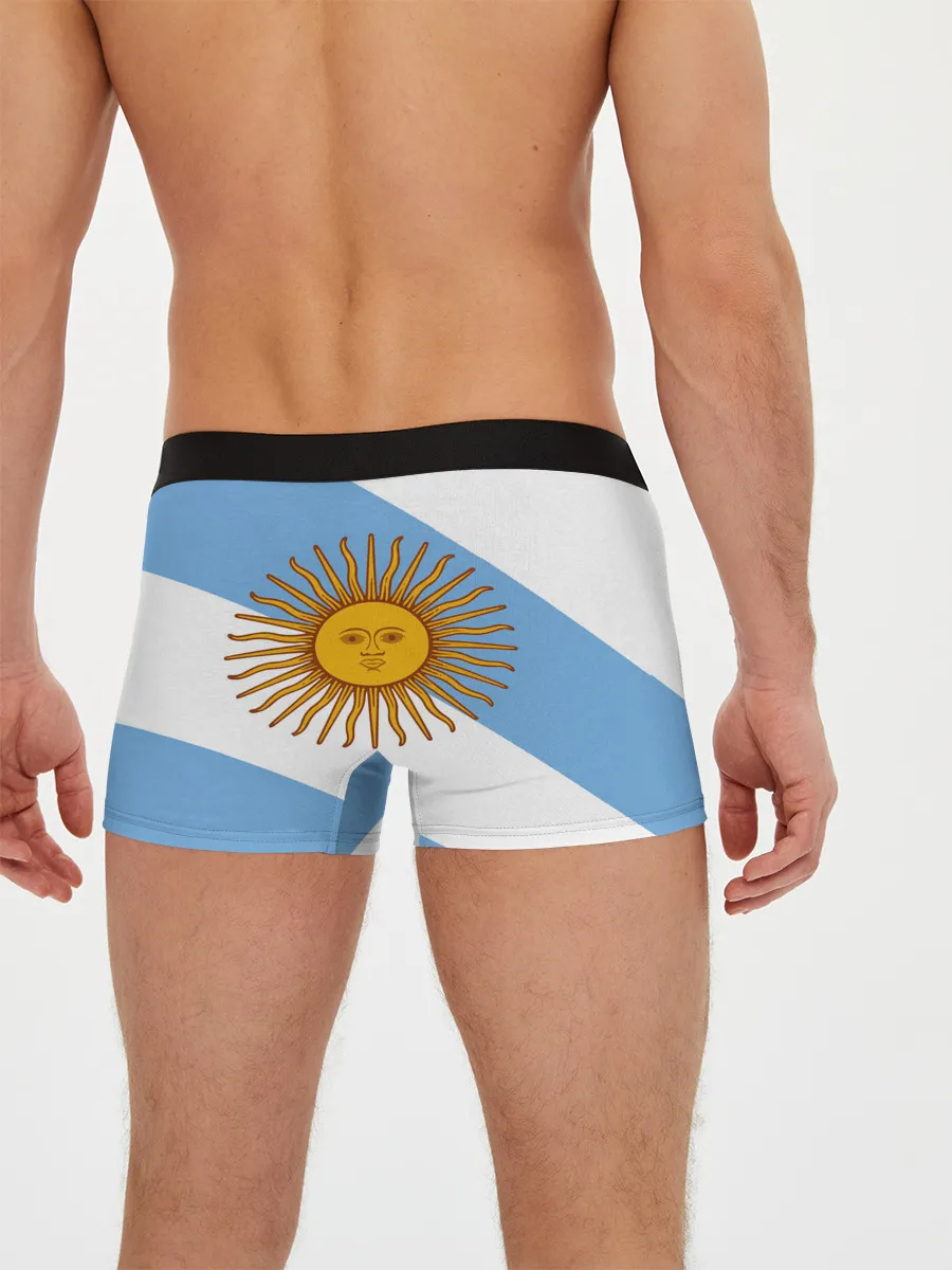 Мужские трусы боксеры / Сборная Аргентины + спина