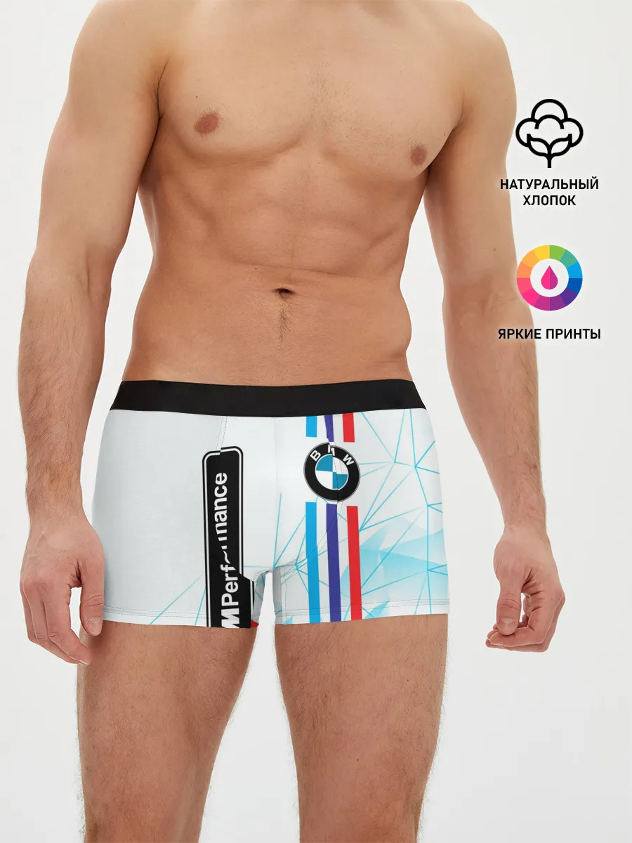Мужские трусы боксеры / BMW / БМВ / M PERFORMANCE