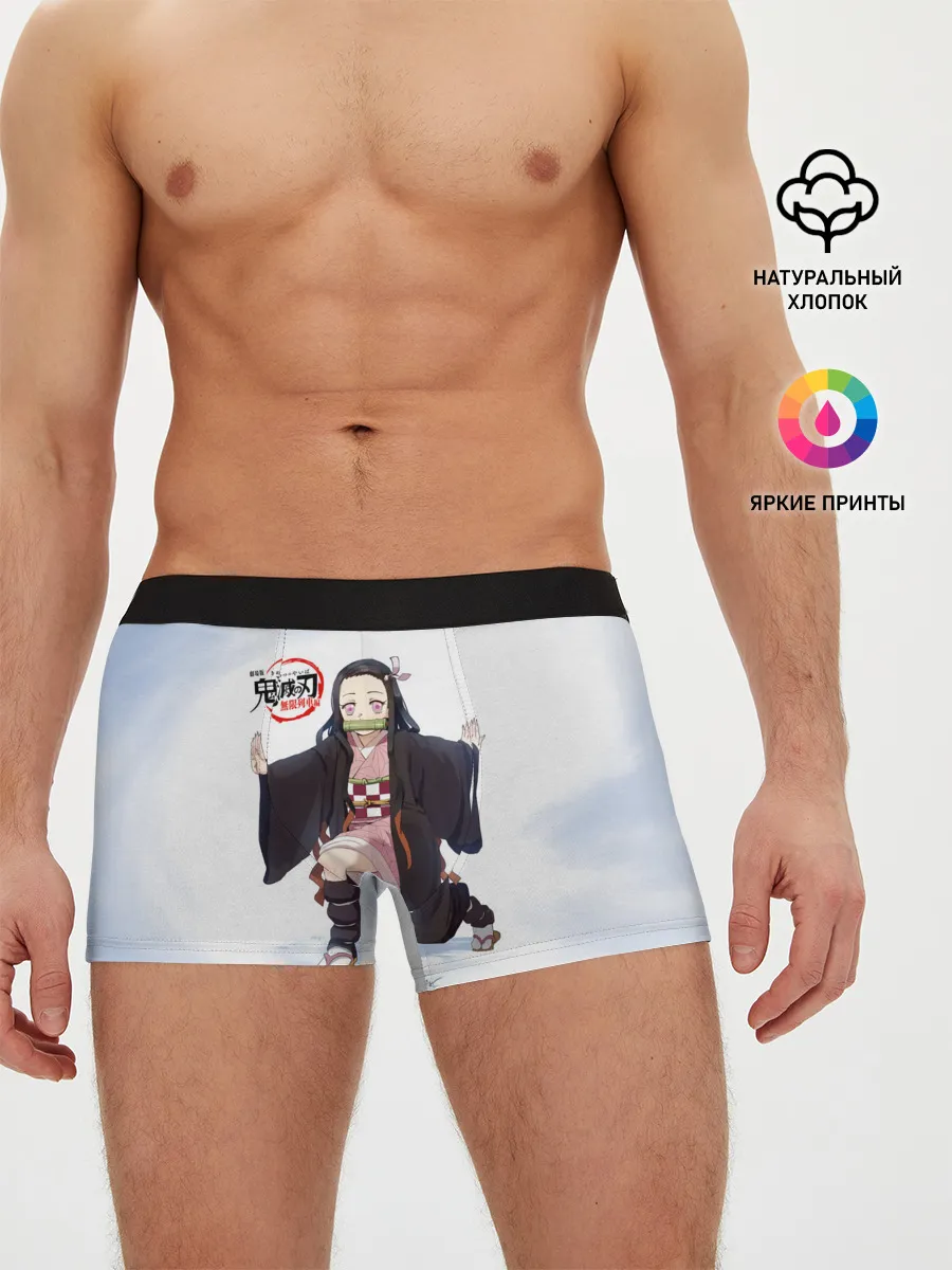 Мужские трусы боксеры / Nezuko Kamado Kimetsu no Yaiba