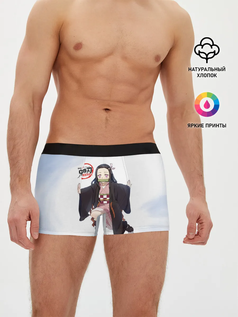Мужские трусы боксеры / Nezuko Kamado Kimetsu no Yaiba