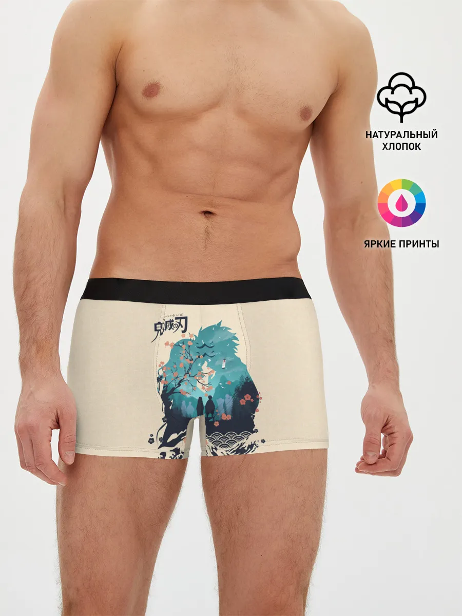 Мужские трусы боксеры / Танджиро и Незуко Kimetsu no Yaiba