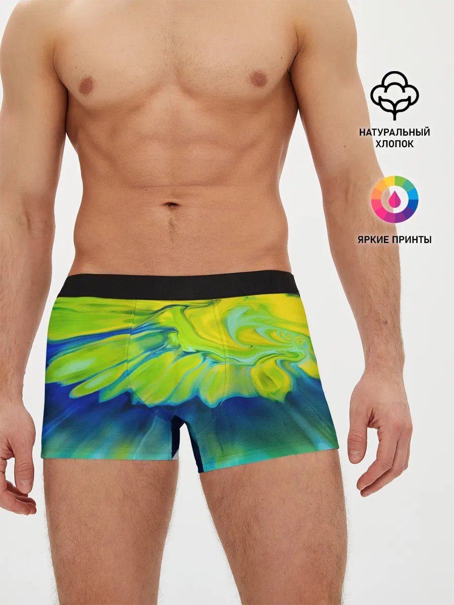 Мужские трусы боксеры / Разводы яркой краски