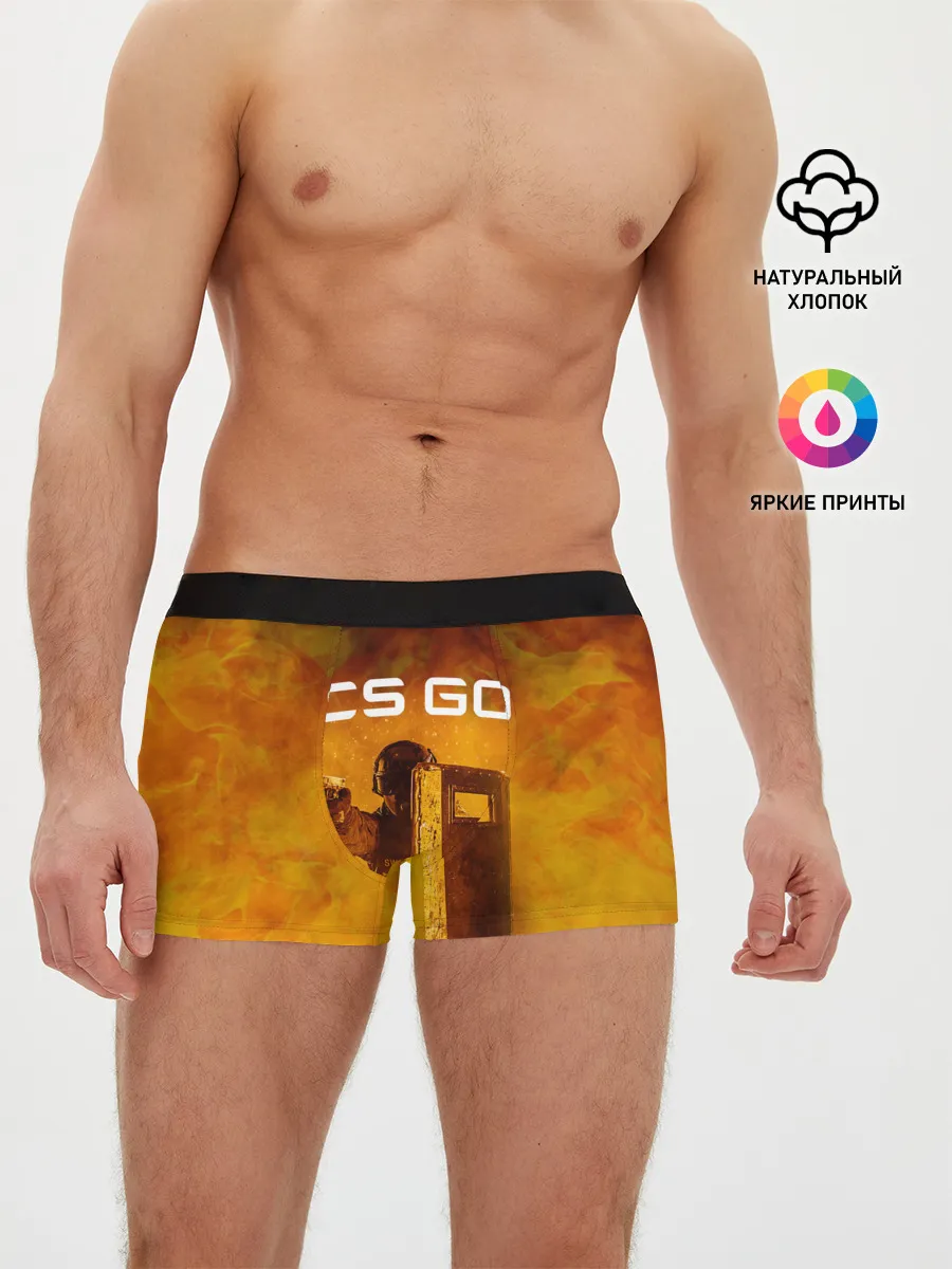 Мужские трусы боксеры / CS GO SWAT | КС ГО