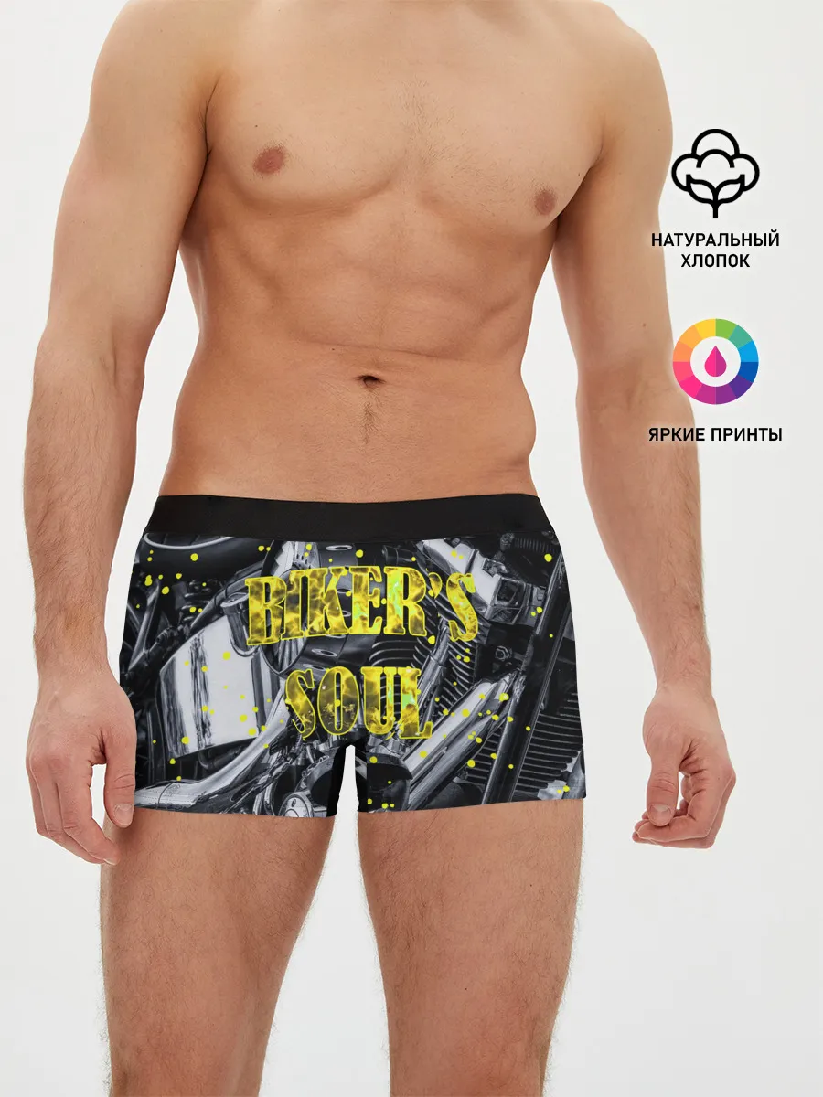 Мужские трусы боксеры / Bikers Soul | Душа байкера