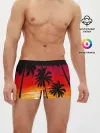 Мужские трусы боксеры / Гавайский закат