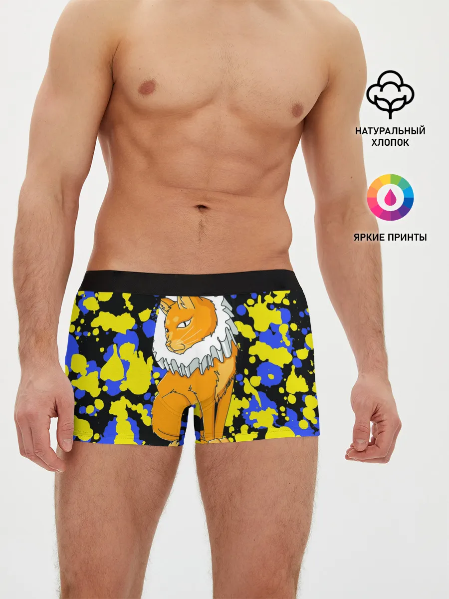 Мужские трусы боксеры / кот аристократ