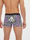 Мужские трусы боксеры / Панда среди цветов