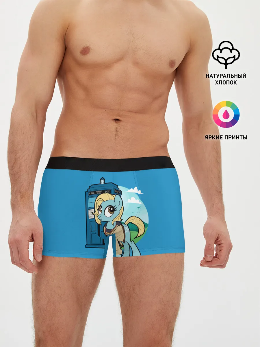 Мужские трусы боксеры / Пони х Доктор Кто