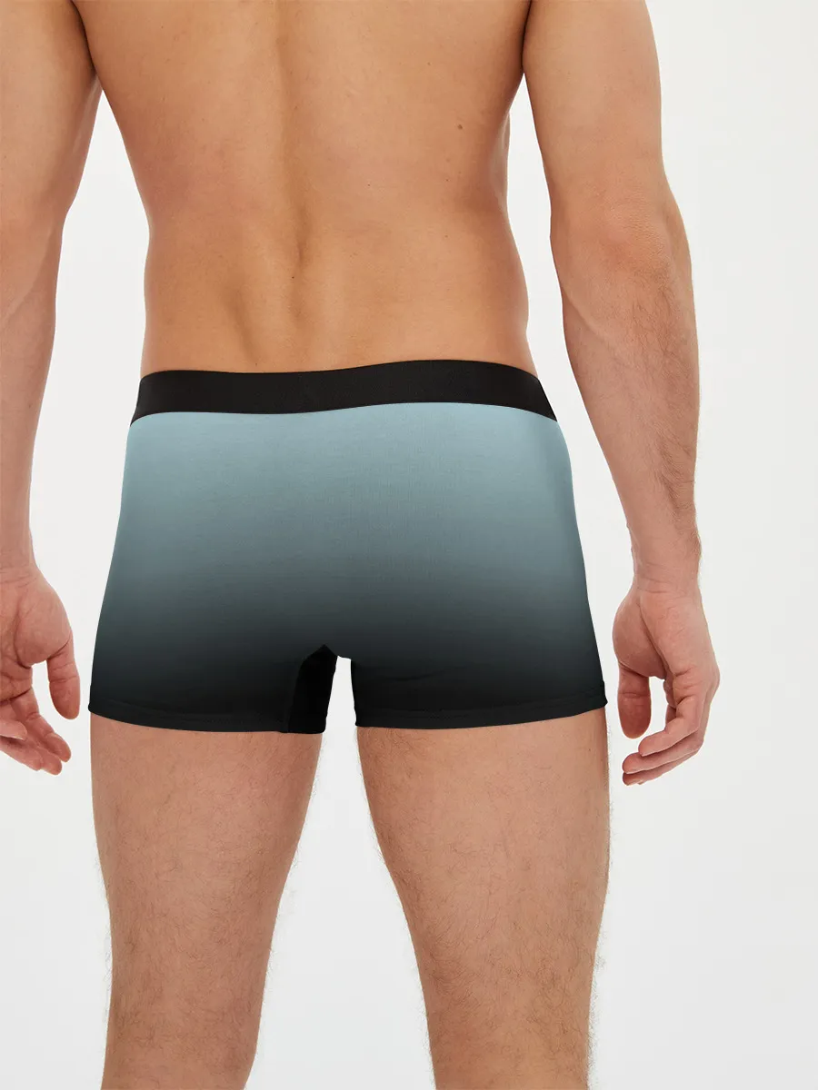 Мужские трусы боксеры / Black and Blue gradient