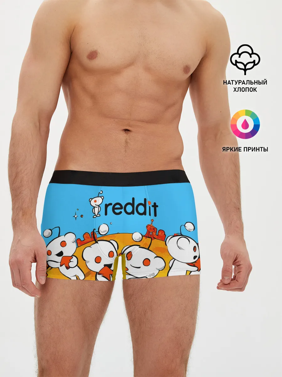 Мужские трусы боксеры / REDDIT / РЕДДИТ / UPVOTE ART
