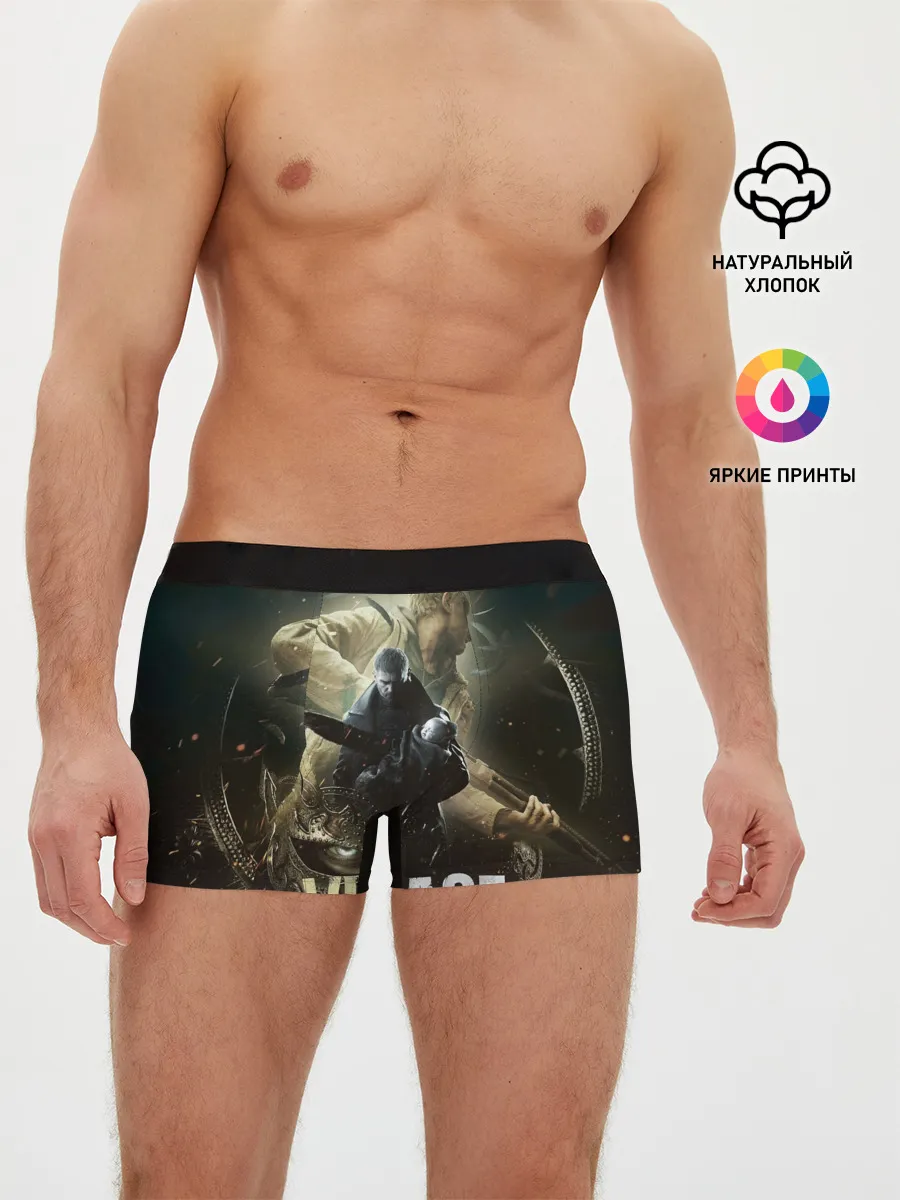 Мужские трусы боксеры / Итан,Крис и деревня RE8