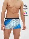 Мужские трусы боксеры / 3D AQUA БРОНЯ ОБЪЕМНЫЕ СОТЫ