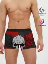 Мужские трусы боксеры / Крылатый череп 3D