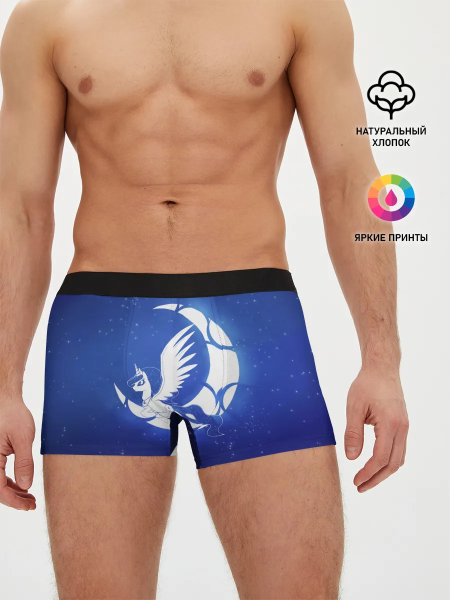 Мужские трусы боксеры / Лунная пони