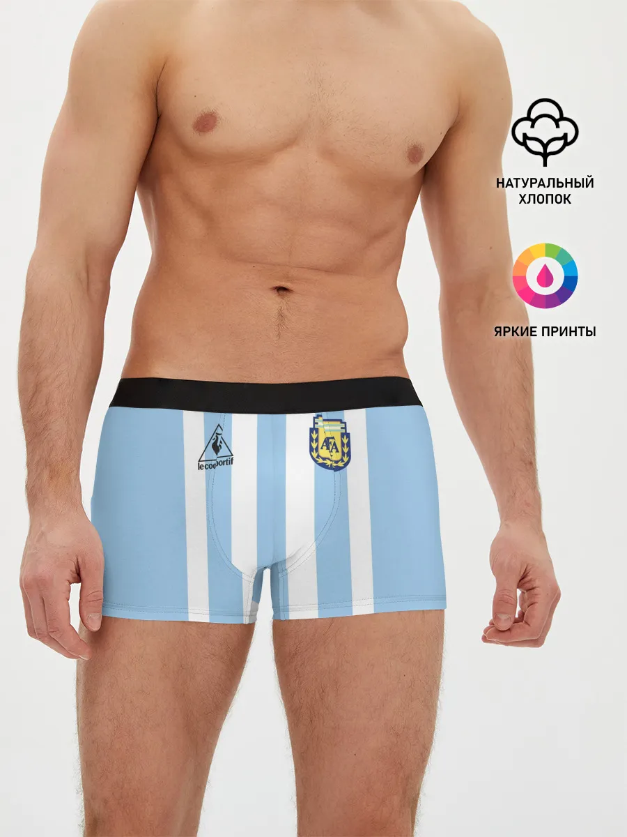 Мужские трусы боксеры / Форма Марадоны с автографом