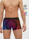 Мужские трусы боксеры / Фиолетовый узор 3D