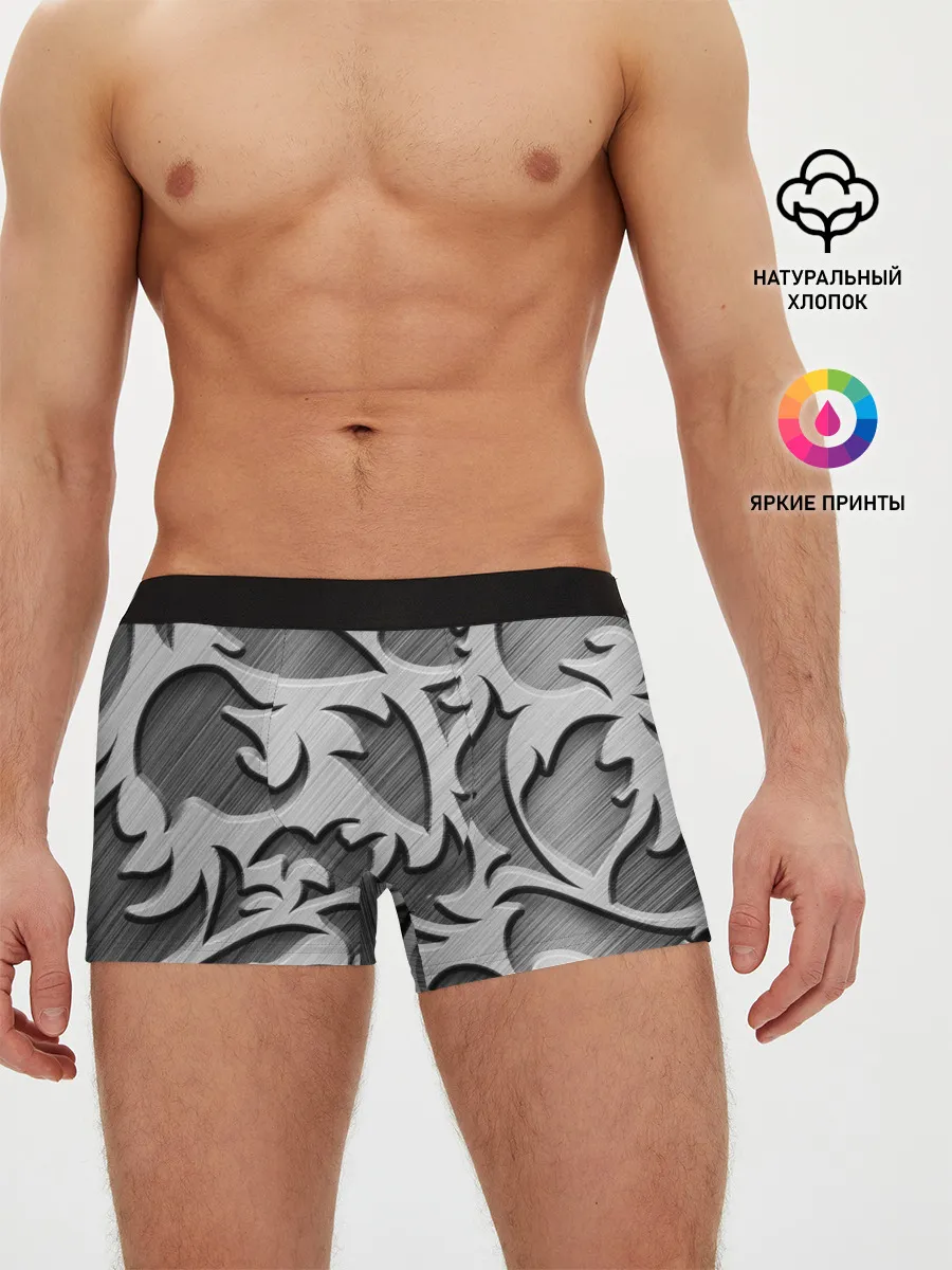 Мужские трусы боксеры / Монохромный узор