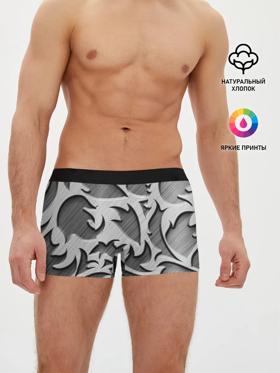 Мужские трусы боксеры / Монохромный узор