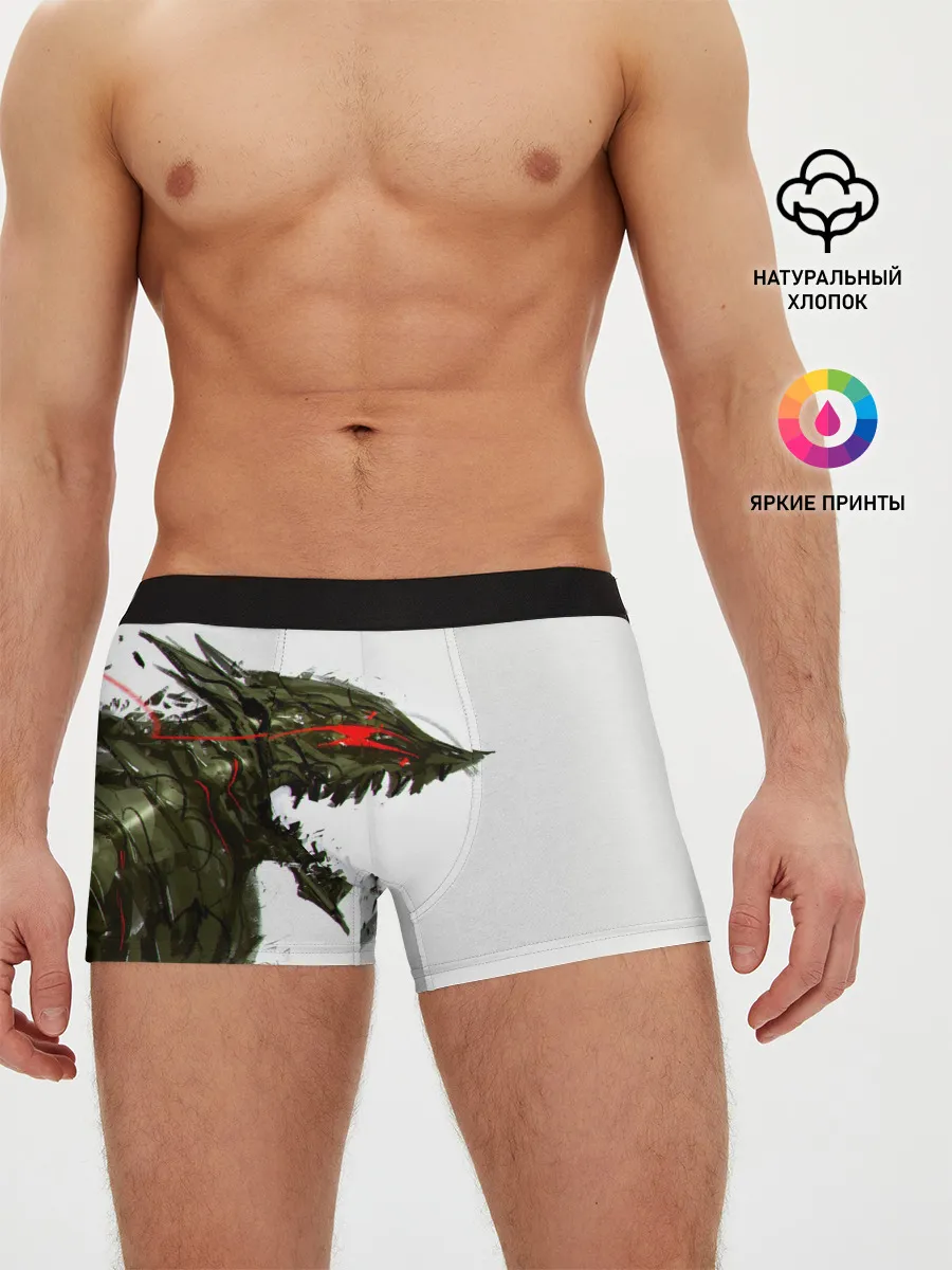 Мужские трусы боксеры / БЕРСЕРК красками