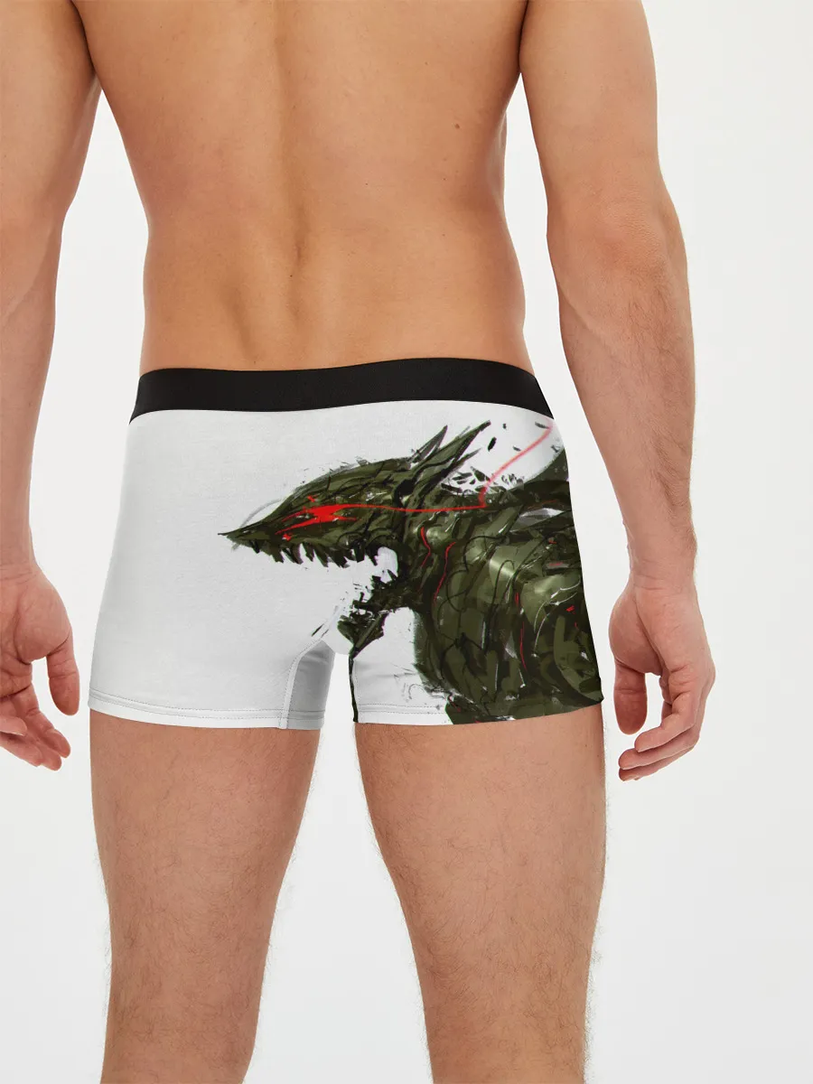 Мужские трусы боксеры / БЕРСЕРК красками