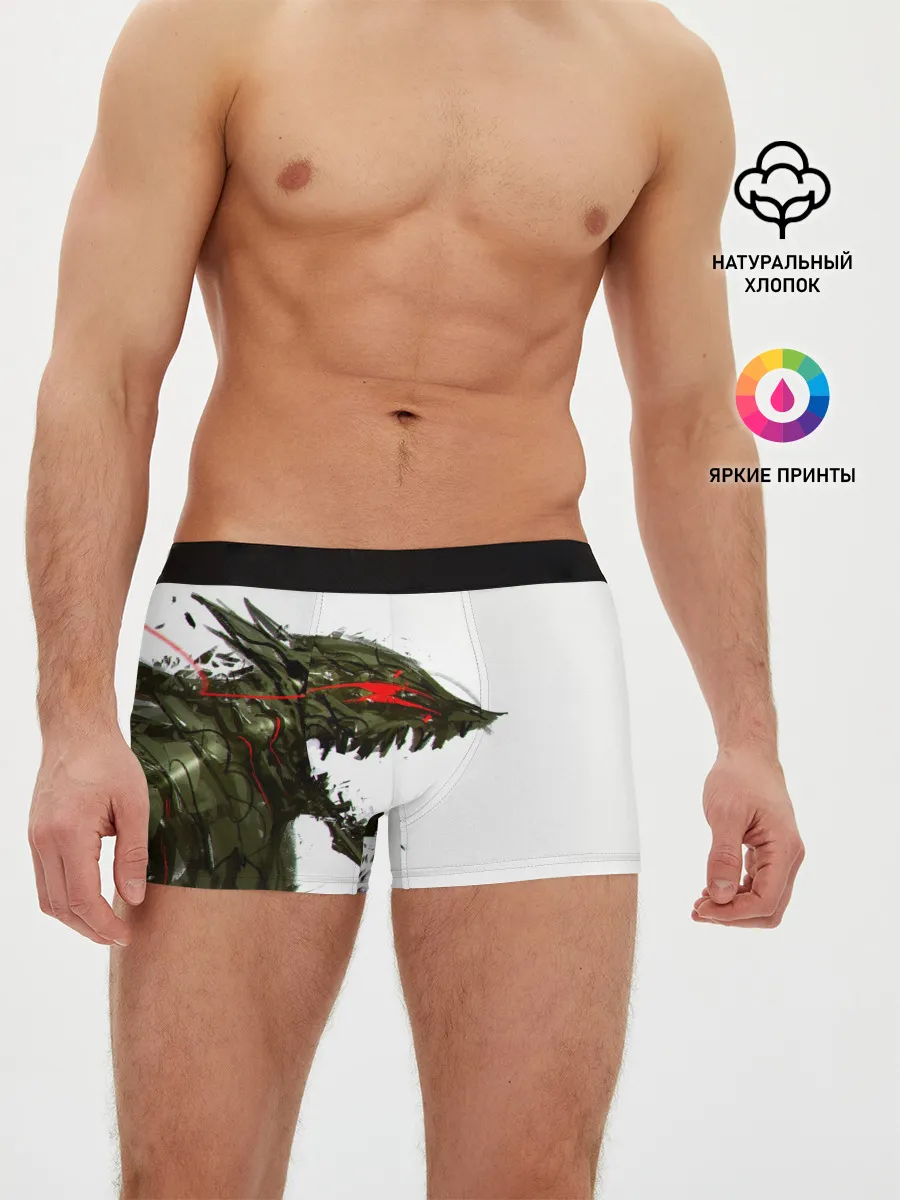 Мужские трусы боксеры / БЕРСЕРК красками
