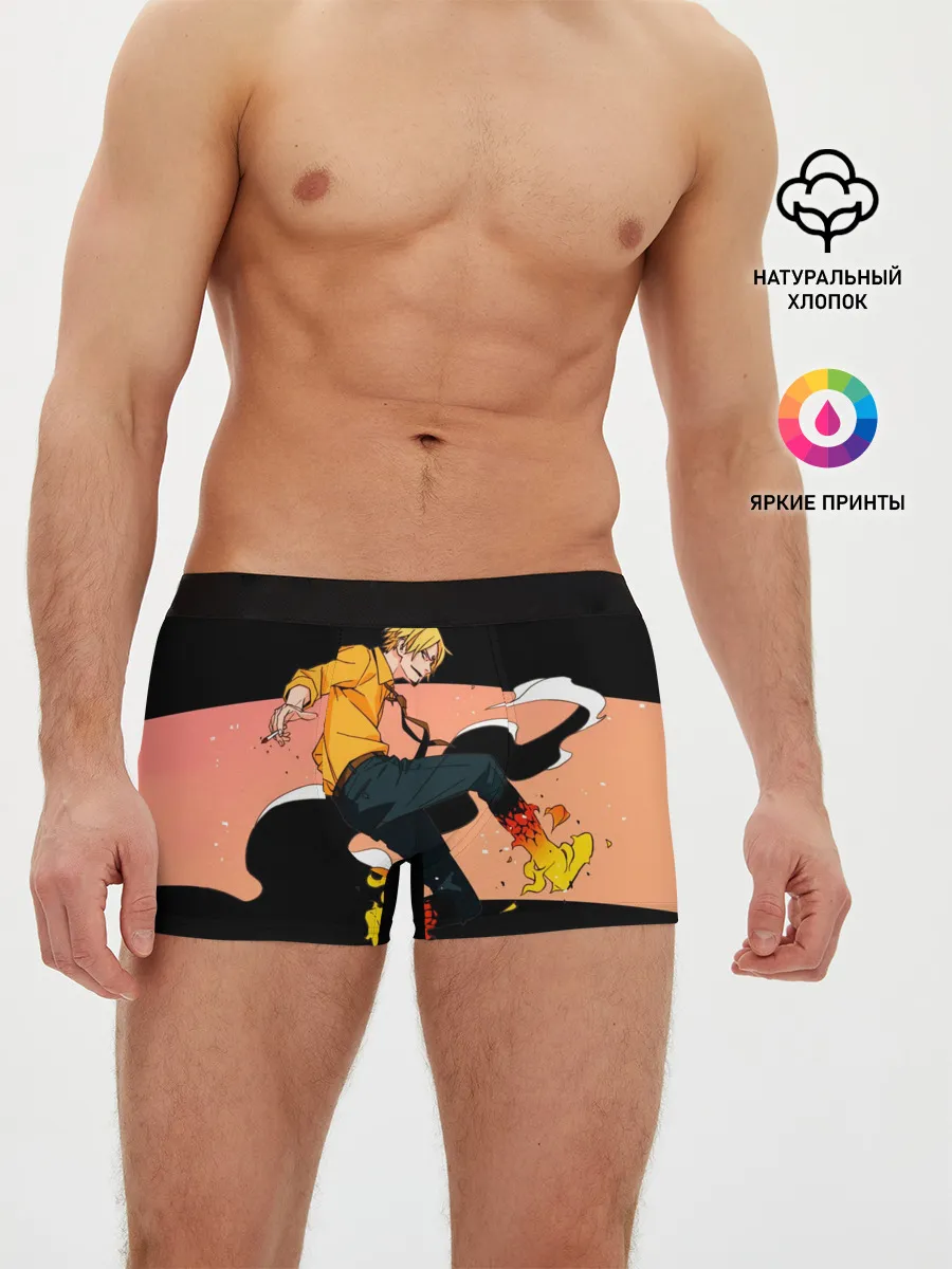 Мужские трусы боксеры / Винсмок Санджи из One Piece
