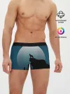 Мужские трусы боксеры / ВОЛК И ЛУНА 3D