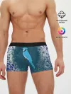 Мужские трусы боксеры / Голубая сойка