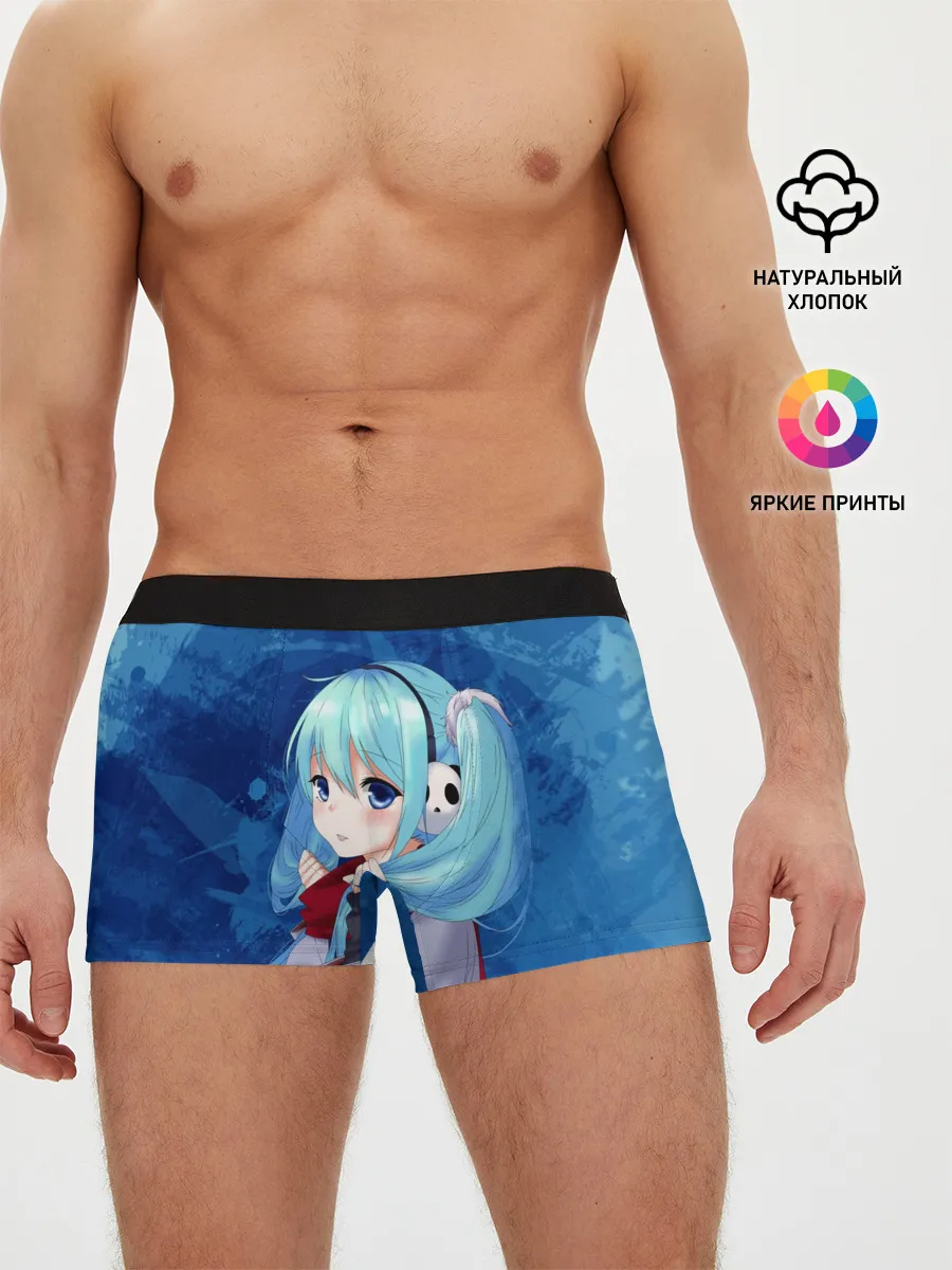 Мужские трусы боксеры / Мику Хацунэ