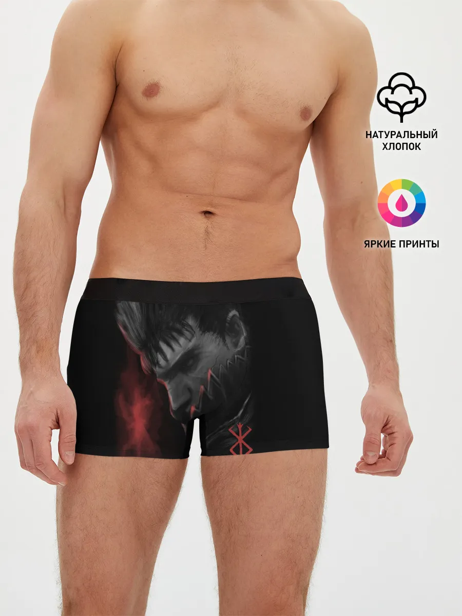 Мужские трусы боксеры / Чёрный мечник