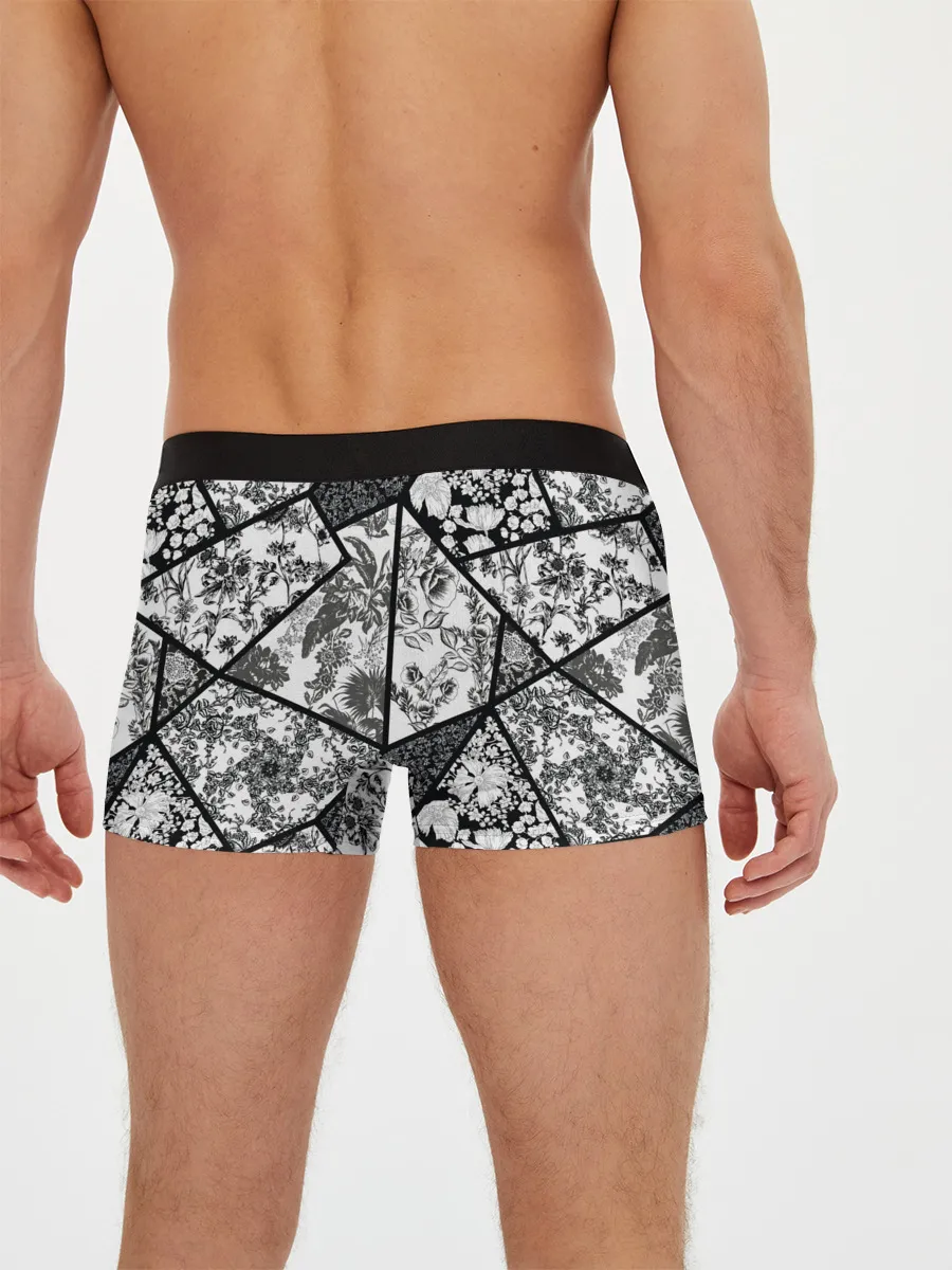 Мужские трусы боксеры / Цветочный Кинцуги / Kintsugi
