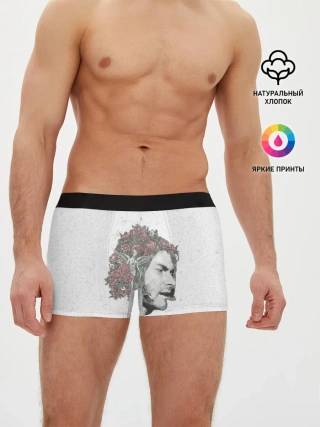 Мужские трусы боксеры / Цветы в волосах
