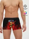 Мужские трусы боксеры / Зоро и Луффи в огне One Piece