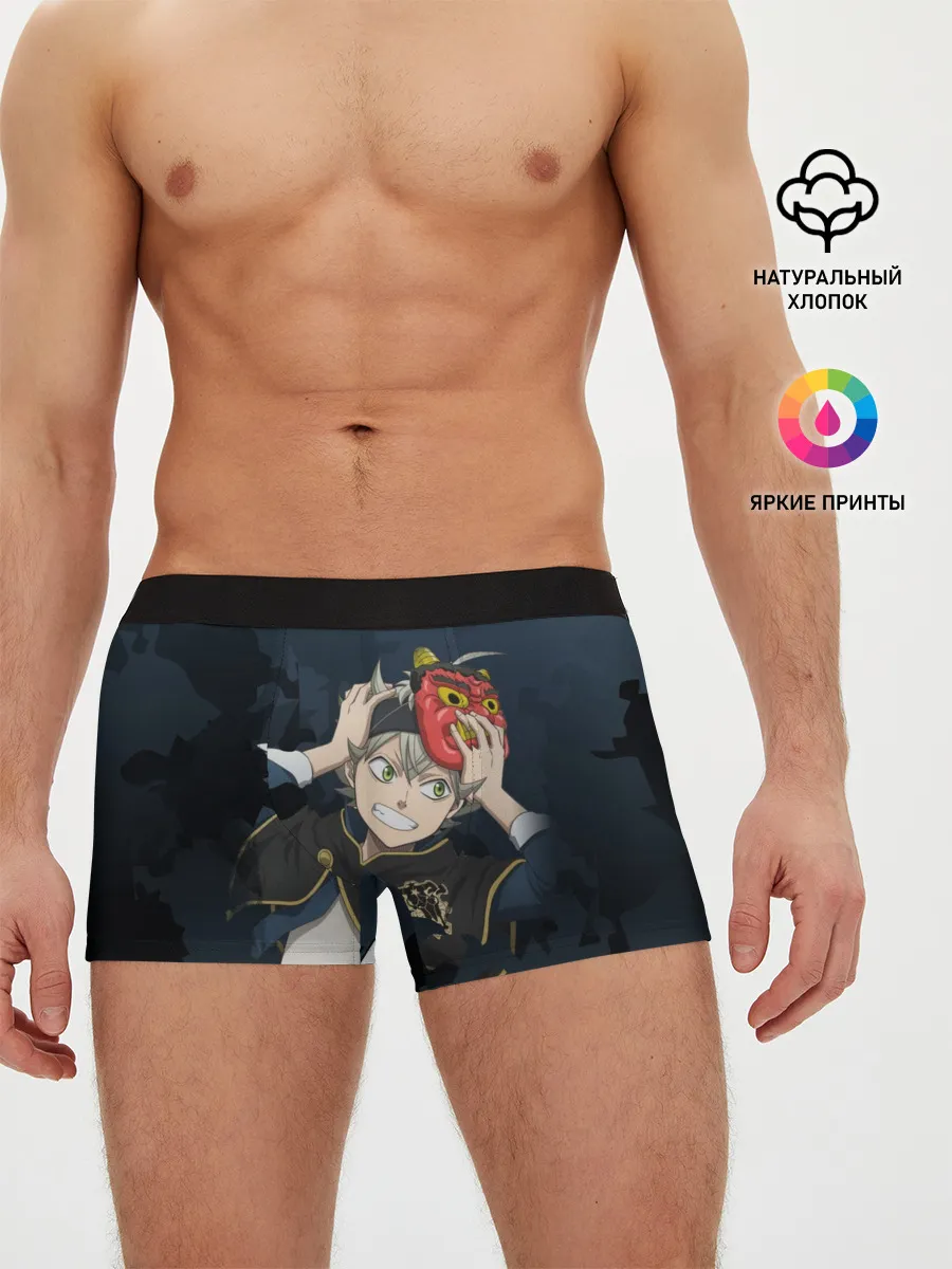 Мужские трусы боксеры / Черный клевер