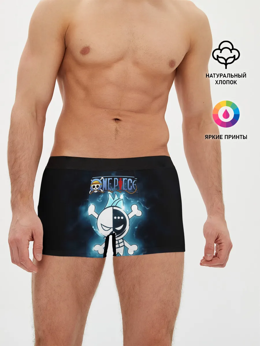 Мужские трусы боксеры / Веселый Роджер Фрэнки | One Piece