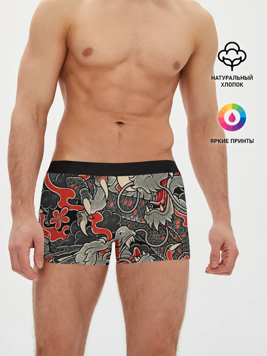 Мужские трусы боксеры / Китайский Дракон, China Dragon