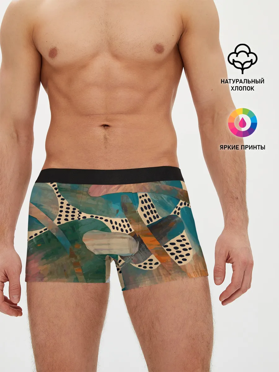 Мужские трусы боксеры / Birches and fields