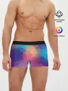 Мужские трусы боксеры / Цветные полигоны - Градиент